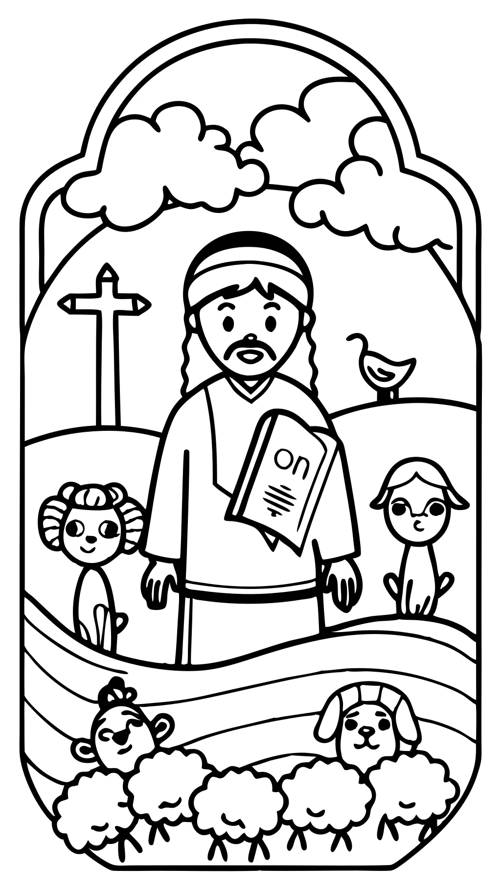 coloriages de bible imprimables gratuits avec des écritures